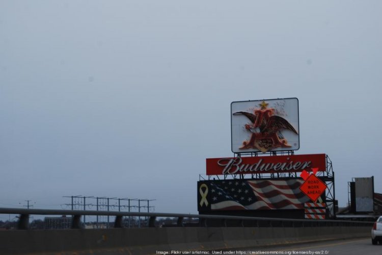 Anheuser-Busch to relight its 'Flying Eagle' sign on Highway 40