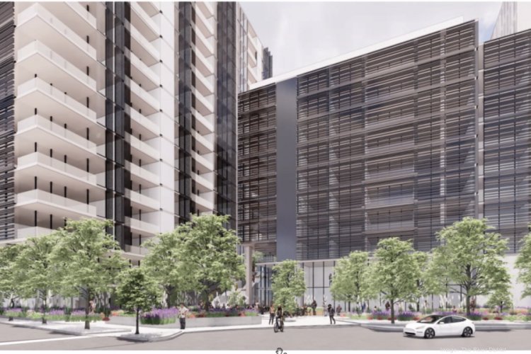 Plans unveiled for 450-500 Bercut Drive in River District: 825 units overlooking river, and a restaurant