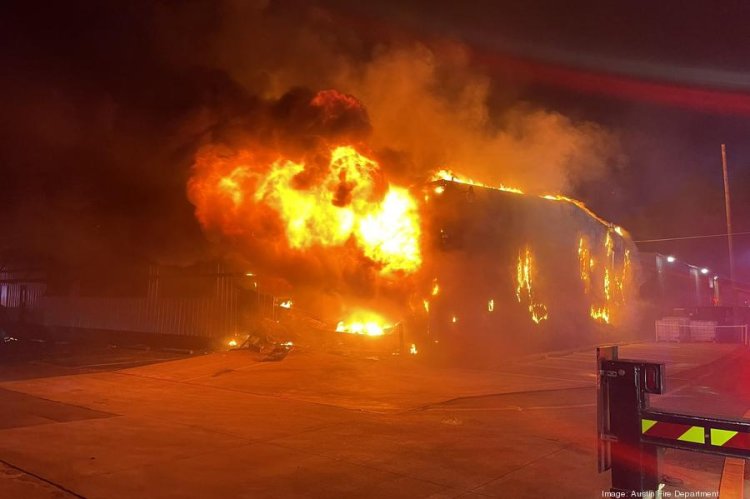 Fire at The Yard in South Austin engulfs HQ of Icon, maker of 3D-printed homes