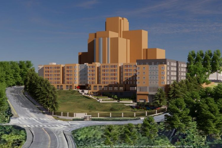 Affordable housing project rises on former Amazon HQ property