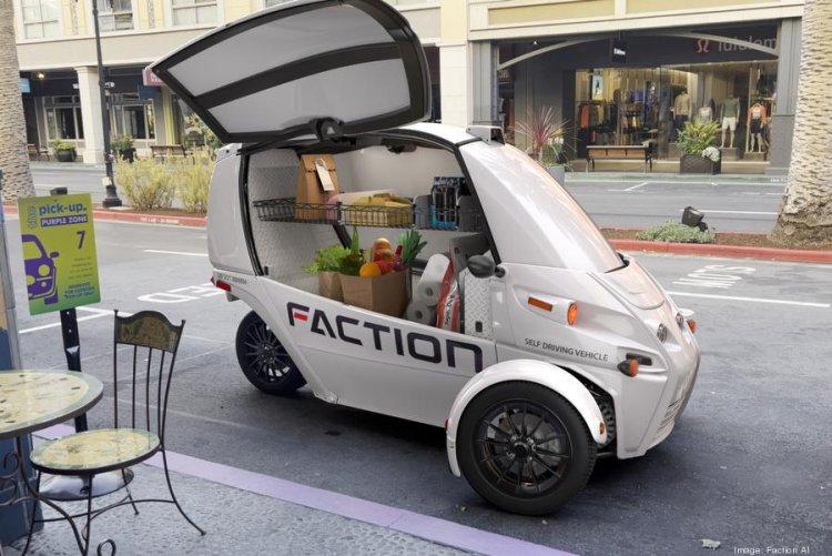 Your next grocery delivery could come from this driverless, electric three-wheeler